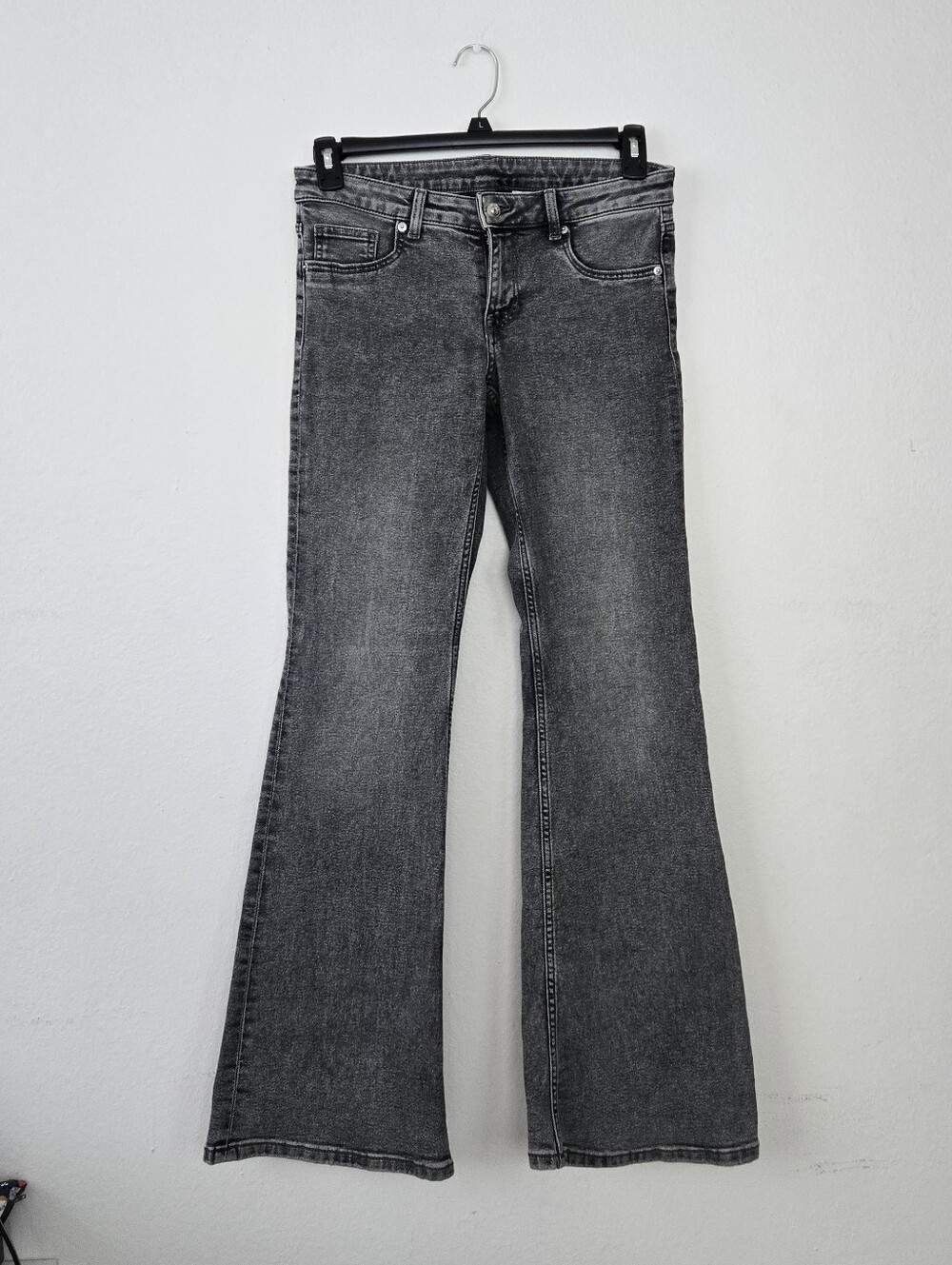 H&M Women's Charcoal Gray Flare Jeans